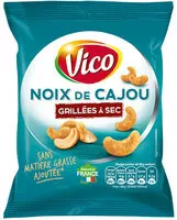 Mängden socker i Noix de cajou grillées à sec