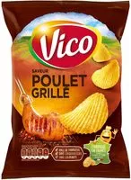 Mängden socker i Chips ondulées Vico, saveur Poulet Grillé