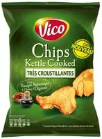 Mängden socker i Chips Kettle Cooked goût vinaigre balsamique & chutney d'oignons