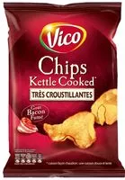 Mängden socker i Chips Kettle Cooked Bacon Fumé