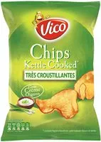 Mängden socker i Chips Kettle Cooked goût Crème oignon