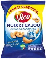 Mängden socker i Noix de cajou au sel de Guérande