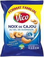 Mängden socker i Noix de cajou au sel de Guerande