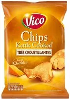 Mängden socker i Chips kettle cooked cheddar très croustillantes
