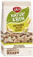 Mängden socker i Pistaches grillées non salées Natur'&Bon