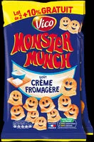 Mängden socker i Monster Munch goût Crème Fromagère (lot de 2, +10% gratuit)