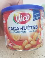 Mängden socker i Cacahuètes Délicatement salées