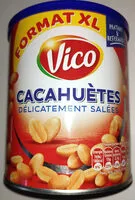 Mängden socker i Cacahuètes délicatement salées