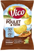 Mängden socker i Chips saveur poulet & thym