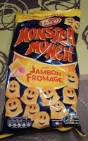 Mängden socker i Monster Munch - goût jambon fromage