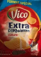 Mängden socker i Chips extra craquantes nature