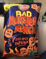 Mängden socker i Bad Monster Munch spicy paprika