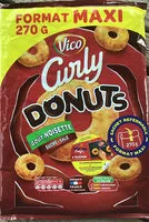 Mängden socker i Curly DONUTS goût noisette