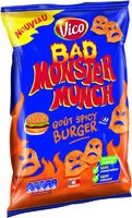 Mängden socker i Monster munch goût spicy burger
