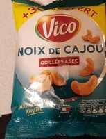 Mängden socker i Noix de cajou grillées à sec