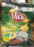 Mängden socker i Chips Saveur chèvre chaud et herbes