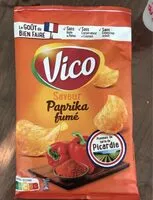 Mängden socker i Chips saveur paprika fumé