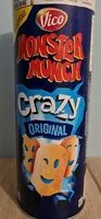 Mängden socker i Monster Munch crazy original