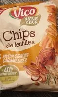 Mängden socker i Chips de lentilles