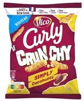 Mängden socker i Curly Crunchy Simply Cacahuète