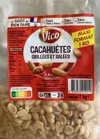 Mängden socker i Cacahouète grillée est salée