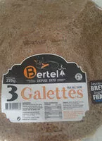 Mängden socker i 3 Galettes de ble noir du pays Gallo BERTEL