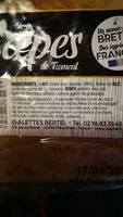 Mängden socker i 6 Crepes fraiches BERTEL