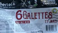 Mängden socker i 6 galettes pur blé noir