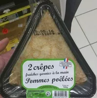 Mängden socker i 2 crêpes de froment pommes poêlées