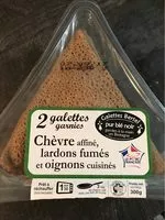Mängden socker i Galettes garnies chèvre, lardons fumés/oignons