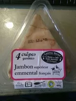 Mängden socker i Crêpes garnies Jambon Emmental