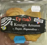 Mängden socker i Kouign Amann Façon Mignardises