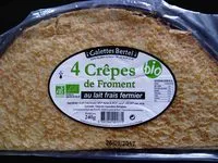Mängden socker i Crêpes de froment