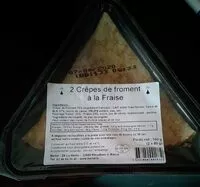 Mängden socker i Crêpe de froment à la fraise