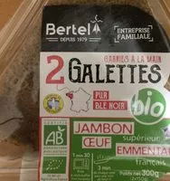 Mängden socker i 2 Galettes Bio Jambon Œuf Emmental