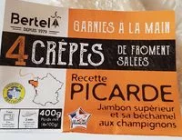 Mängden socker i 4 Crêpes de Froment Salées Recette Picarde
