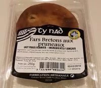 Mängden socker i Fars Bretons Aux Pruneaux, Au Lait Frais Fermier, La Barquette De 2 -