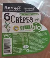 Mängden socker i crêpe Bertel 1979