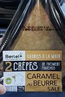 Mängden socker i 2 crêpes froment caramel au beurre salé