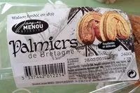 Mängden socker i Palmiers de Bretagne