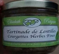 Mängden socker i Tartinade De Lentilles Courgettes Herbes Fines Bio