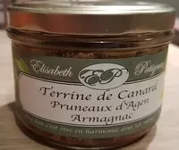Mängden socker i Terrine De Canard Pruneaux D Agen Armagnac Bio