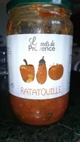 Mängden socker i Les mets de Provence Ratatouille