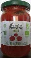 Mängden socker i Sauce bolognaise au soja