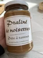 Mängden socker i Praline De Noisette. Pâte a Tartiner.