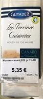 Mängden socker i Les terrines cuisinees