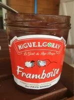 Mängden socker i Miguelgorry - framboises epepinees