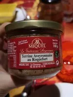 Mängden socker i Terrine Aveyronnaise au Roquefort