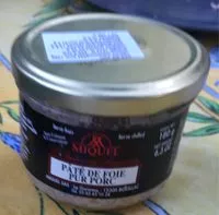 Mängden socker i Pate de foie pur porc