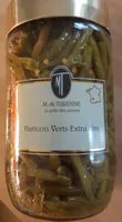 Mängden socker i Haricots Verts Extra Fins